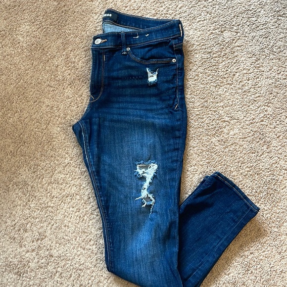 Express: Mid Rise Jean Legging - Picture 1 of 4